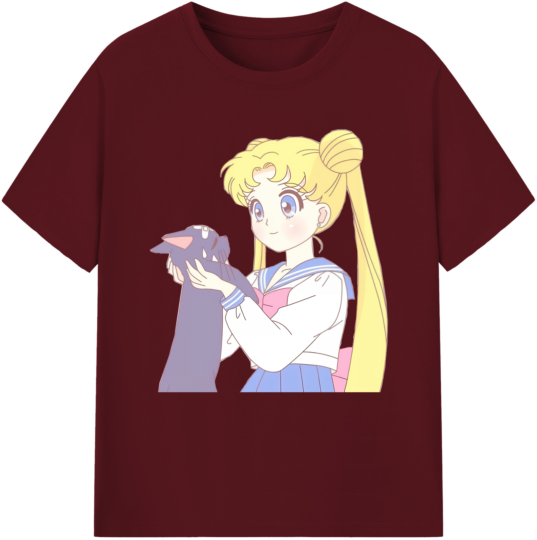 （画像用） 美少女戦士セーラームーン 愛野 美奈子 あいの みなこ Sailor Moon Aino Minako 綿100％半袖Tシャツ（フロントプリント）